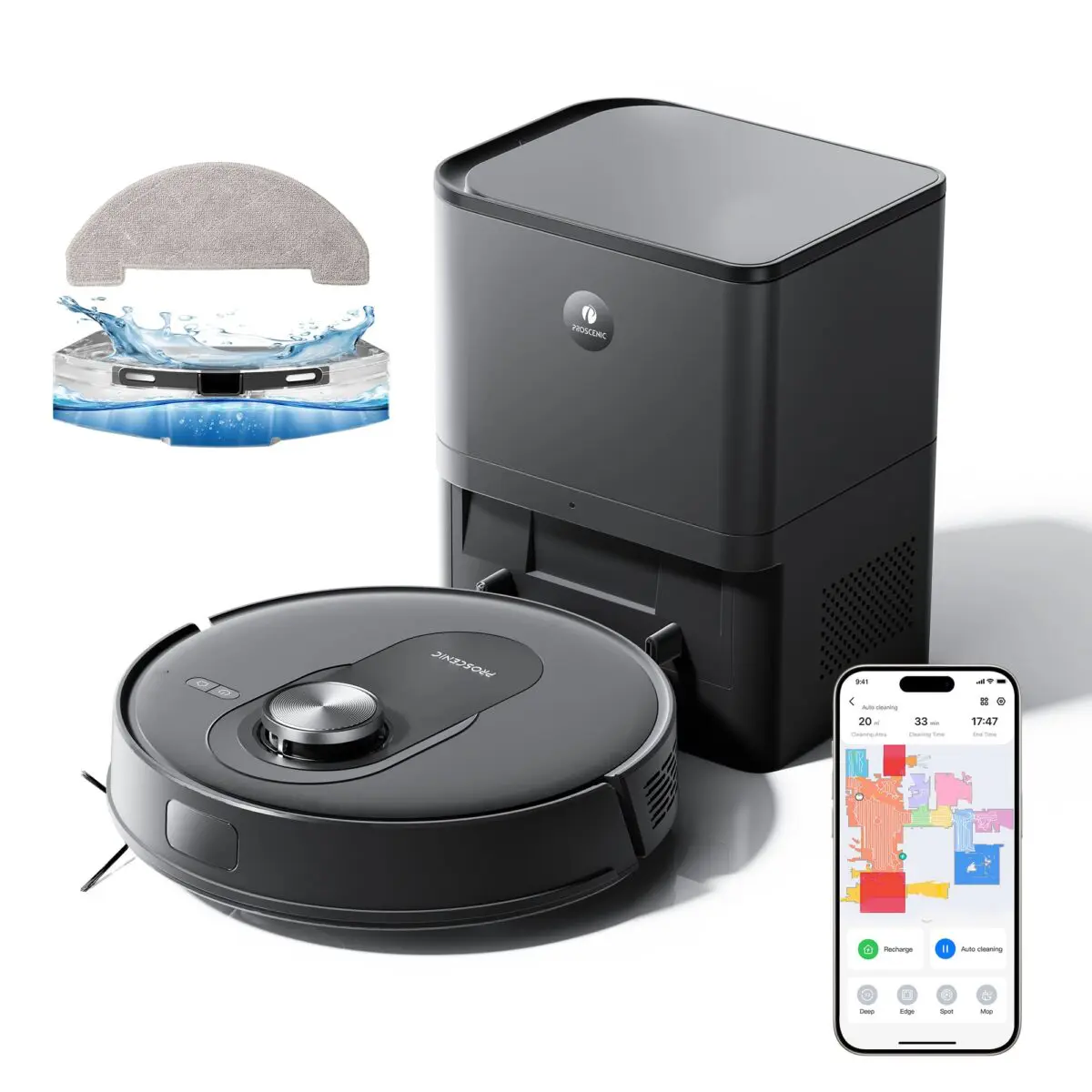 Proscenic Q8 Max vacuum robot with mopping function