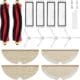 Set di accessori Roboparts per robot aspirapolvere Roborock S5 / S5Max / S6 Pure / S6 Max
